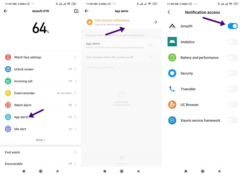 5 Best Amazfit GTR Tips, Tricks and Hidden Features You Should Know 3 Notification Access