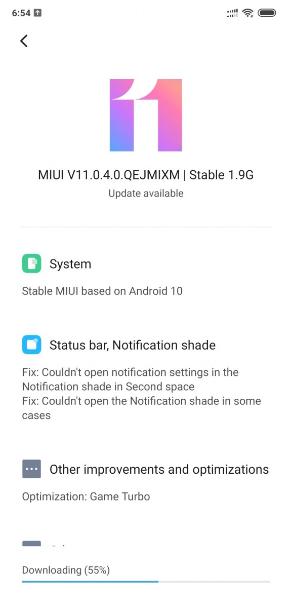 POCO F1 Android 10 Stable Update