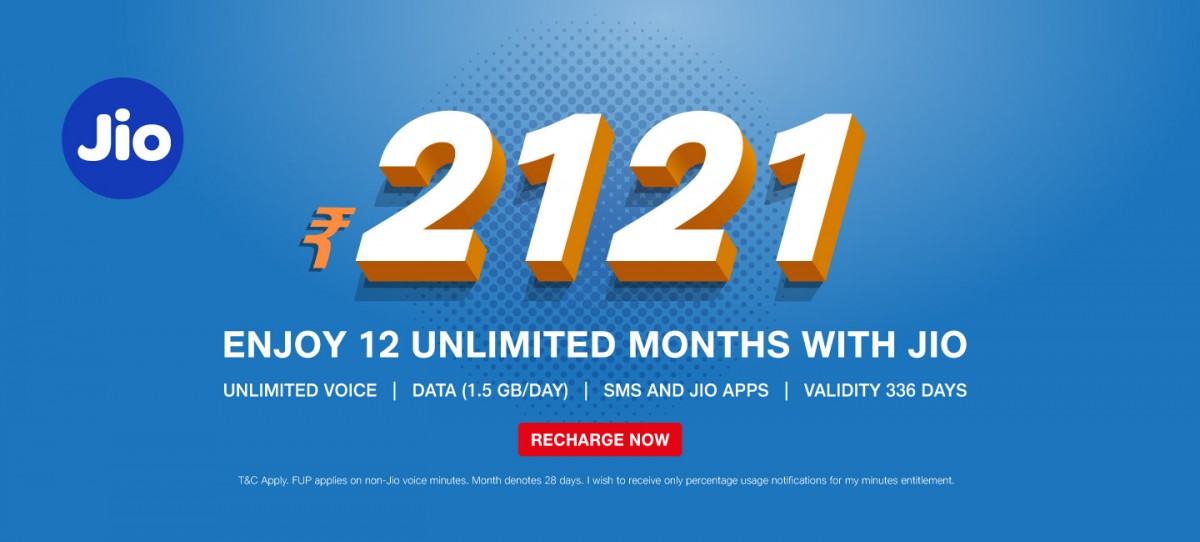 Jio ₹2121 Prepaid Offer