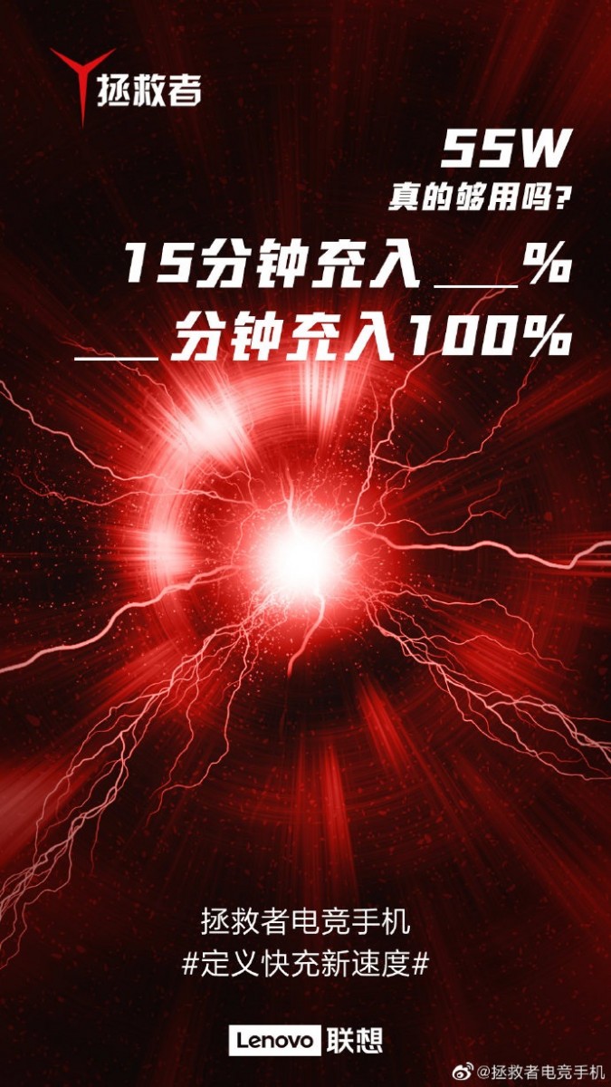 Lenovo Legion gaming smartphone’s fast charging details revealed