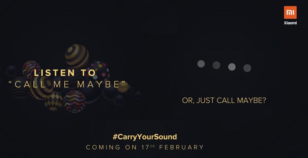 Xiaomi India teases launch of a portable speaker on 17th February