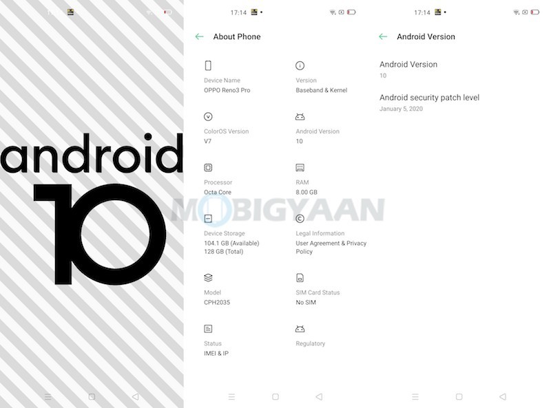 Android 10 OPPO Reno3 Pro 1