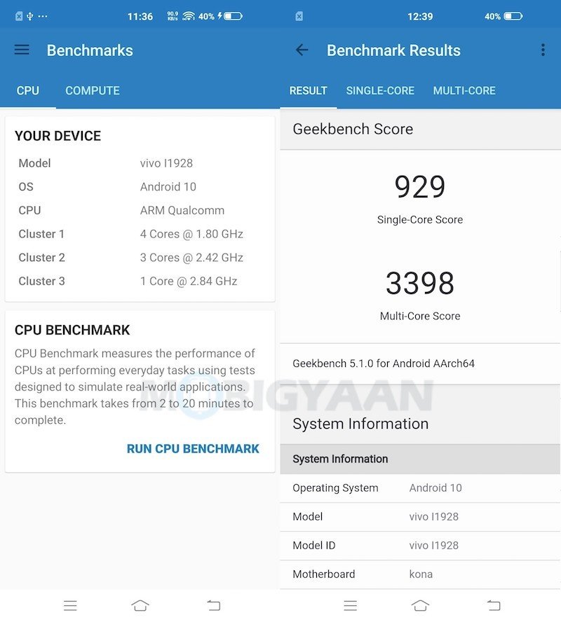 Benchmarks 3 iQOO 3 5G Review