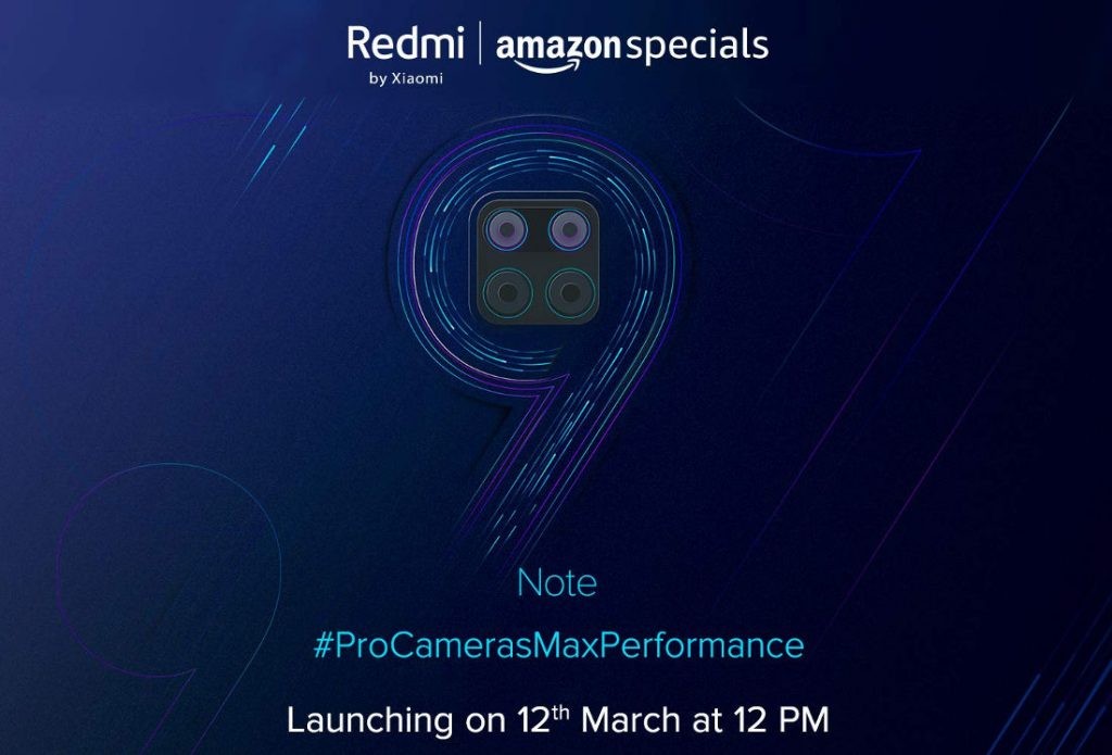 Redmi Note 9 India Launch Teaser