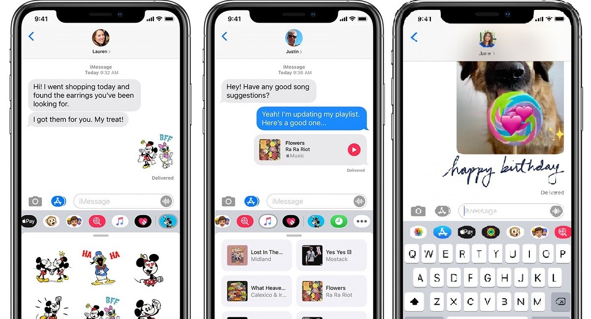 iphone xs imessage handwritten