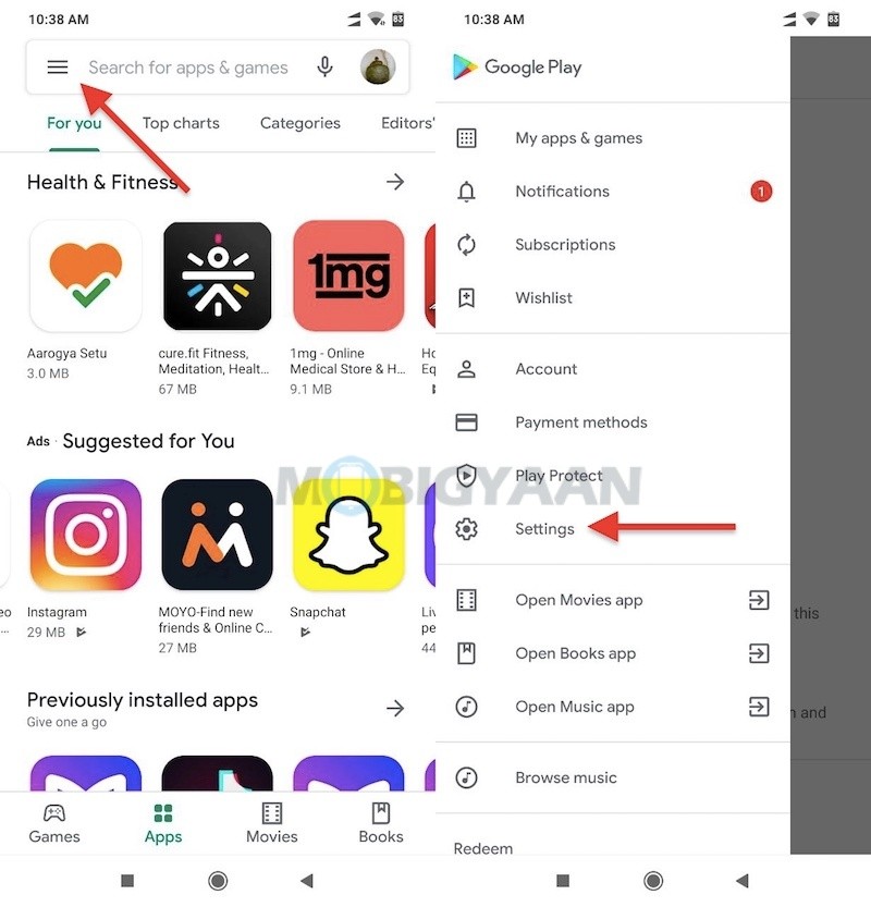 Dark Mode Google Play Store 3