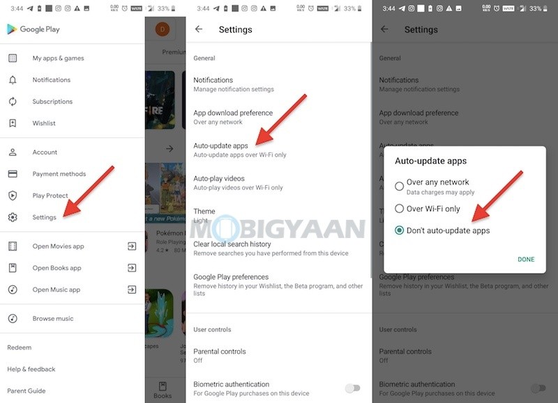 Google Play Disable Auto Update Apps 1