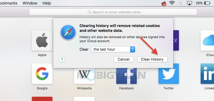 safari mac clear browsing data