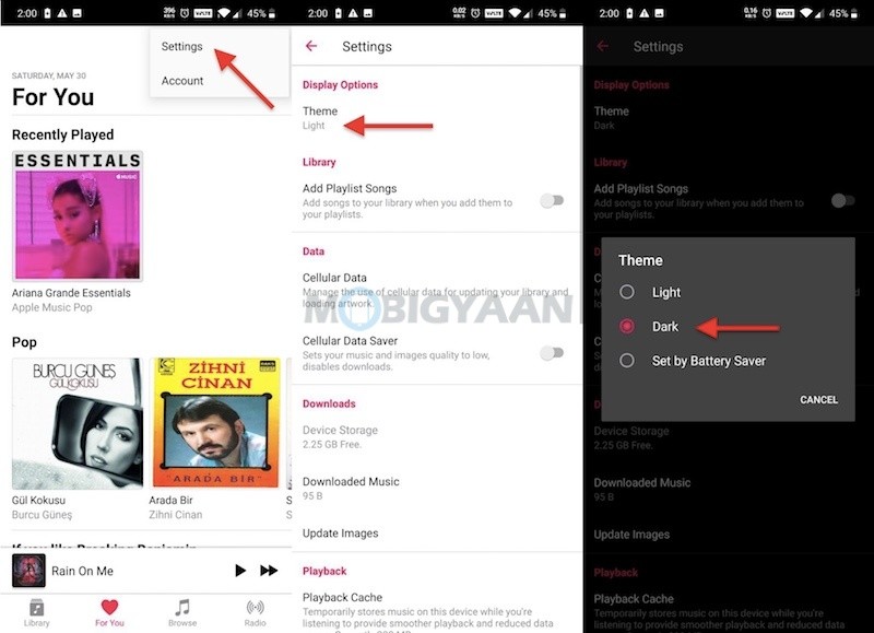 How To Enable Dark Mode On Apple Music Guide
