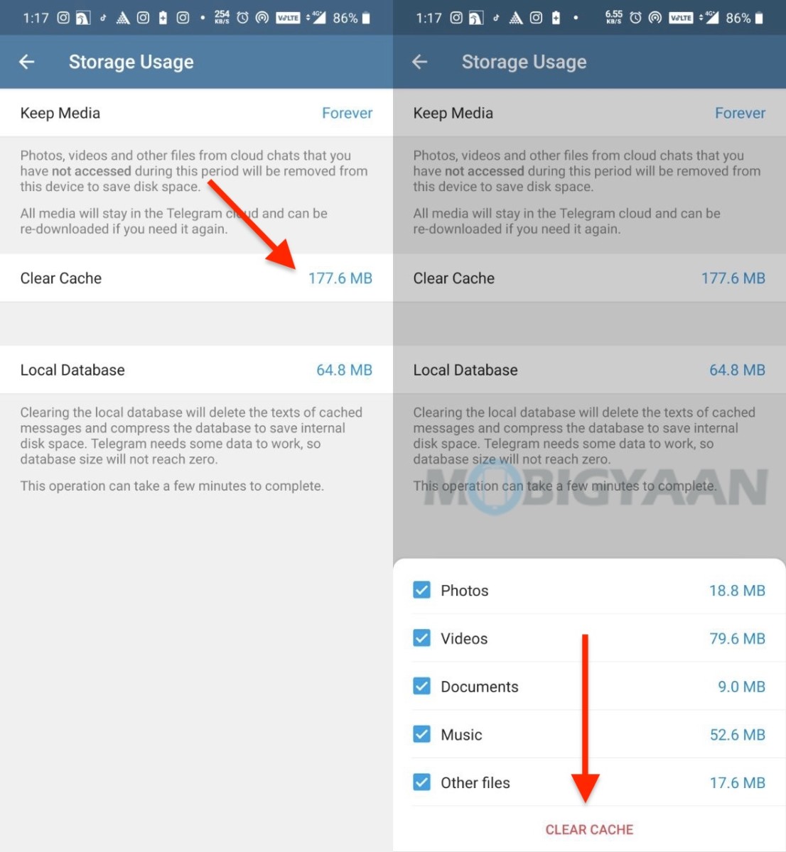 How To Free Up More Storage By Removing Telegram Cache Files Telegram Guide 1