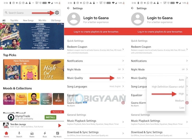How To Stream Songs On Gaana App In High Quality Guide 1