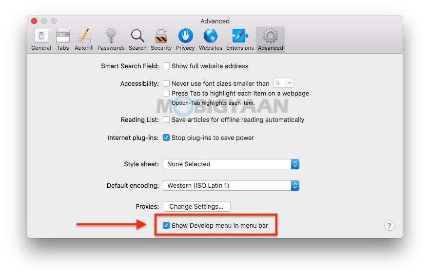 how to search a page using mac