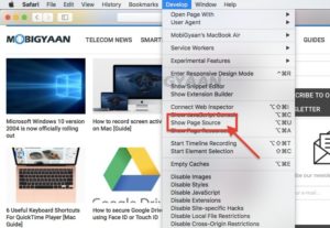 How To View Page Source In Safari Browser On Your Mac [Guide]