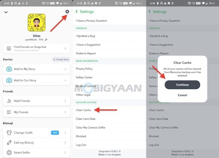 snapchat tmp folder backup