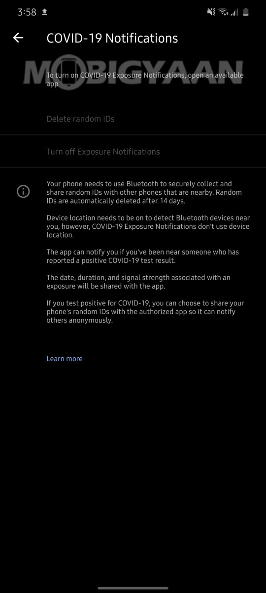 Disable Exposure Notification Android 3