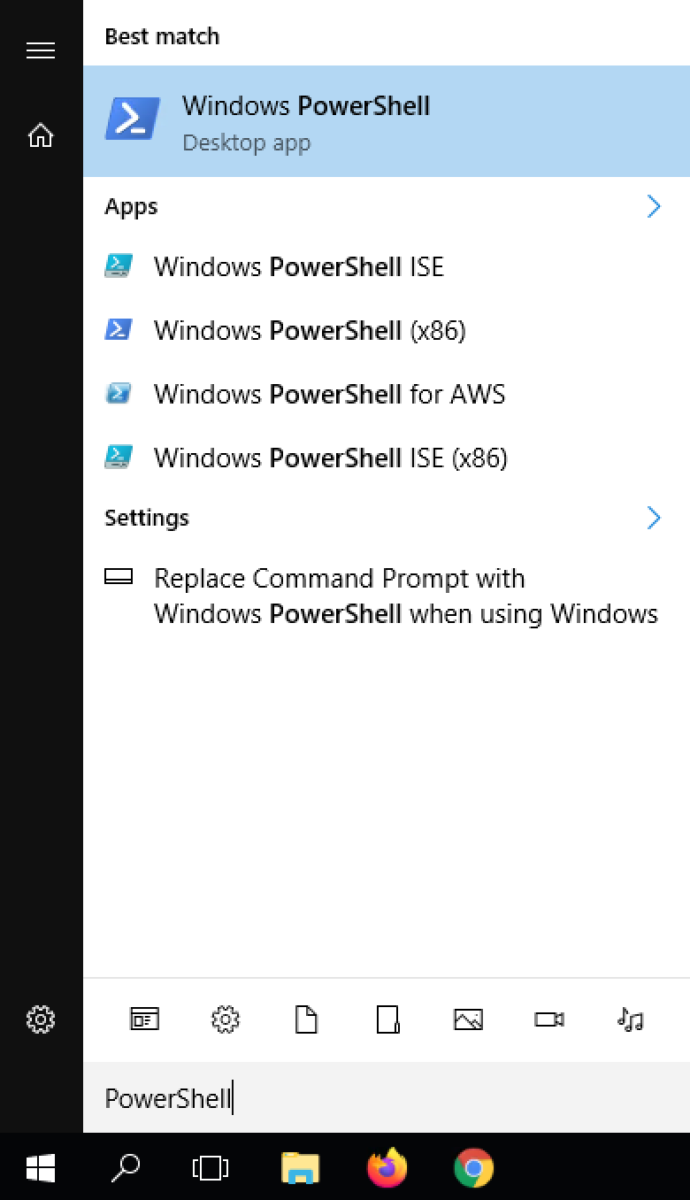 powershell windows 10