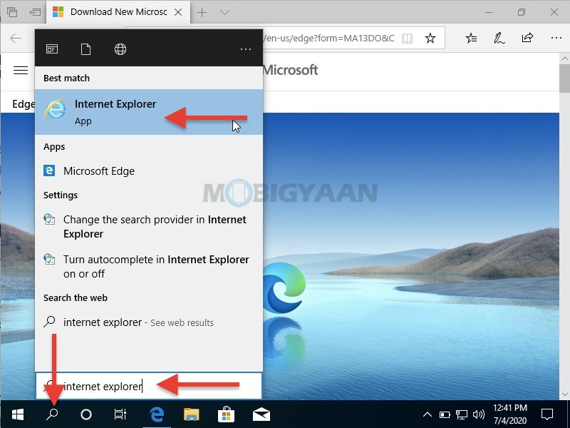 Internet Explorer Icon Windows 10