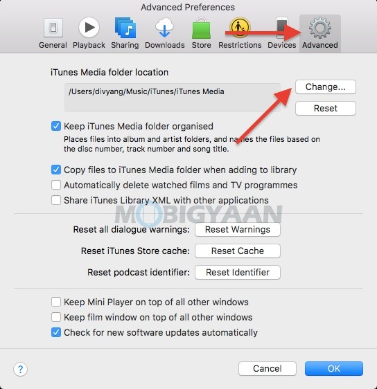 How To Change iTunes Media Folder Location On Your Mac 2