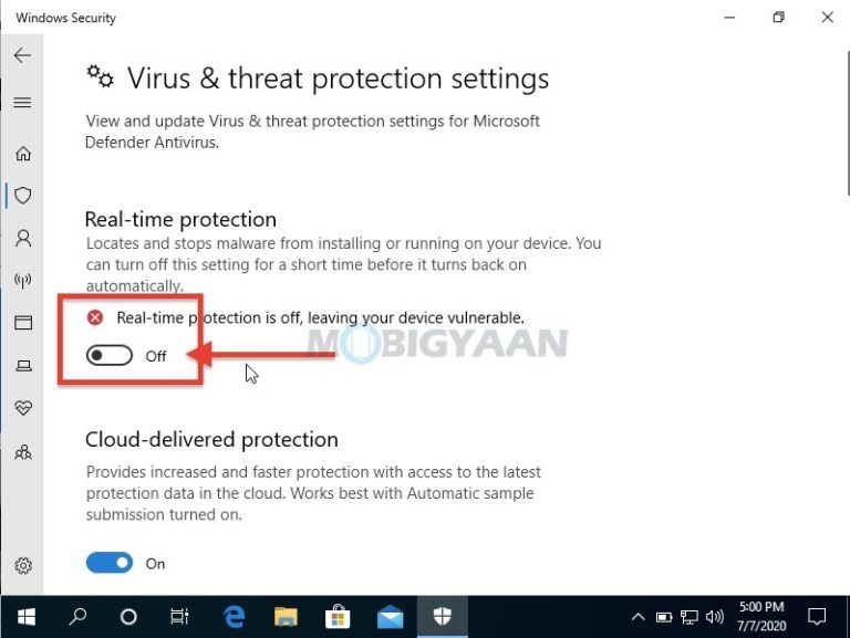 How To Disable RealTime Protection In Microsoft Defender [Windows 10]