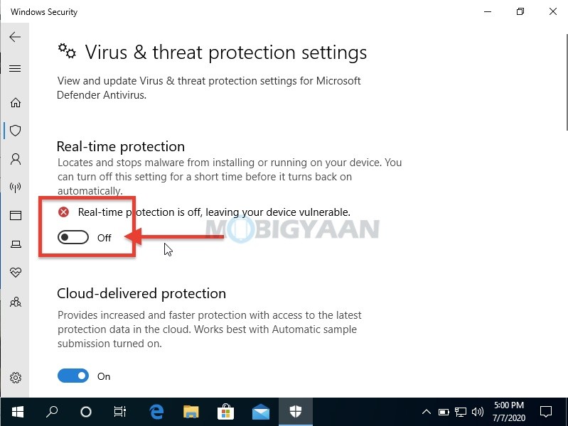 How To Disable Real Time Protection In Microsoft Defender Windows 10 4