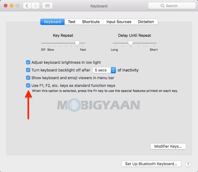 How To Use Function Keys Without Pressing Fn Key On Mac 1