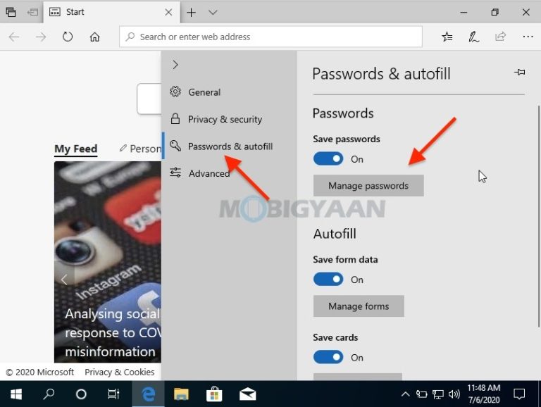 How To View Saved Passwords In Microsoft Edge On Windows 10