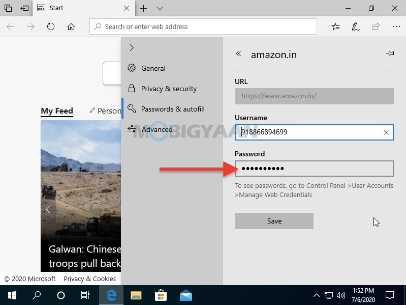 How To View Saved Passwords In Microsoft Edge On Windows 10 6