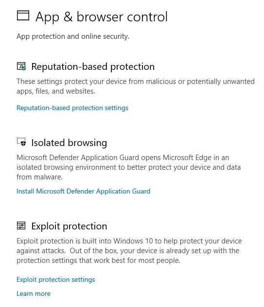 windows defender security 2