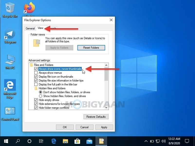How To Disable File Thumbnails On Windows 10 2