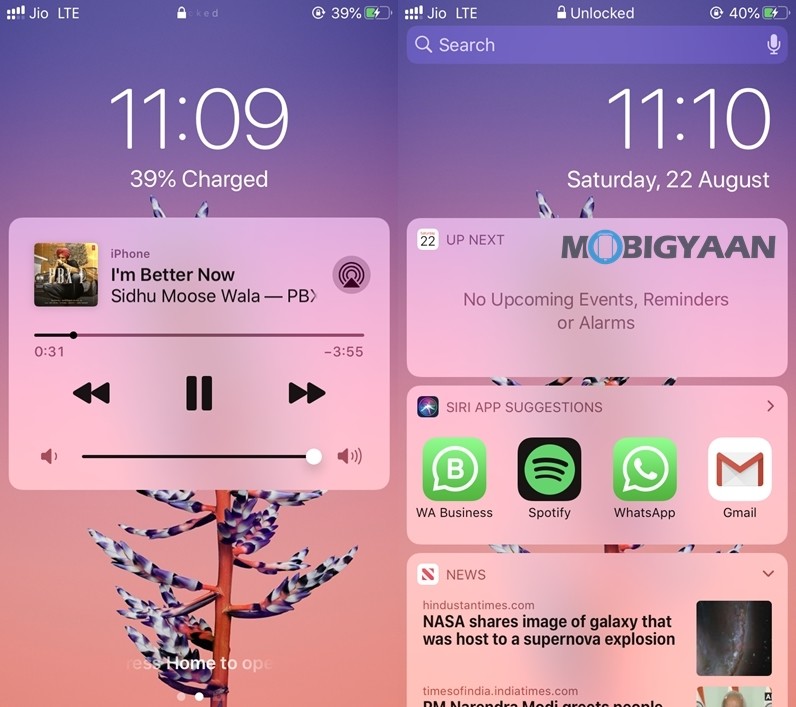 Lockscreen Widgets