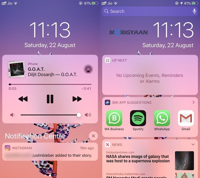 Notification Widgets