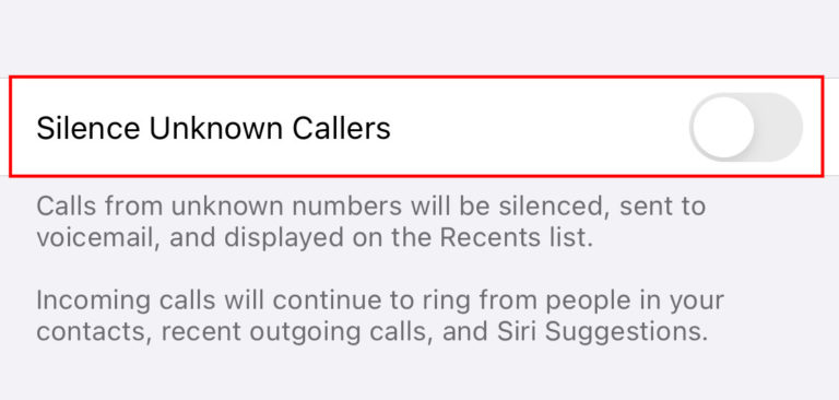 How To Automatically Silence Unknown Calls On IPhone phone-error-ignoring-a-setting-apple-community