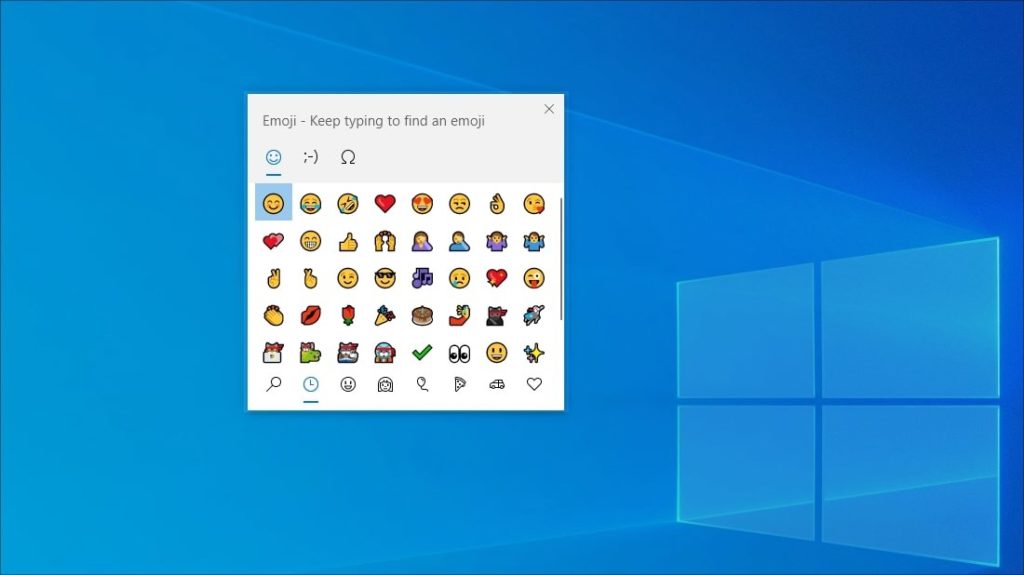 How to use emoji picker in Windows 10