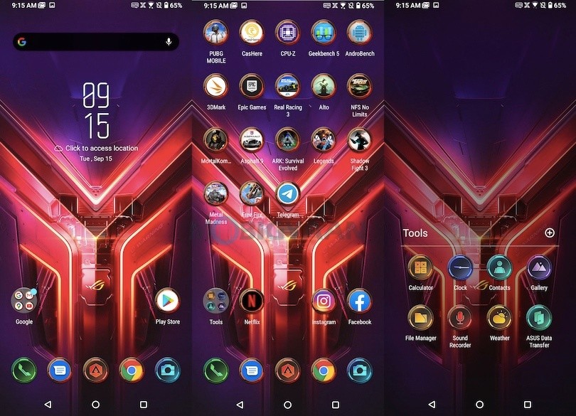 ASUS ROG Phone 3 Software UI 3