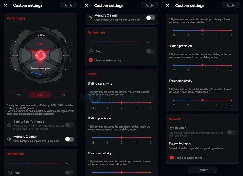 ASUS ROG Phone 3 Software UI 6 X Mode