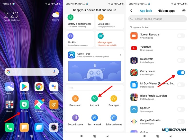 App Lock MIUI 11