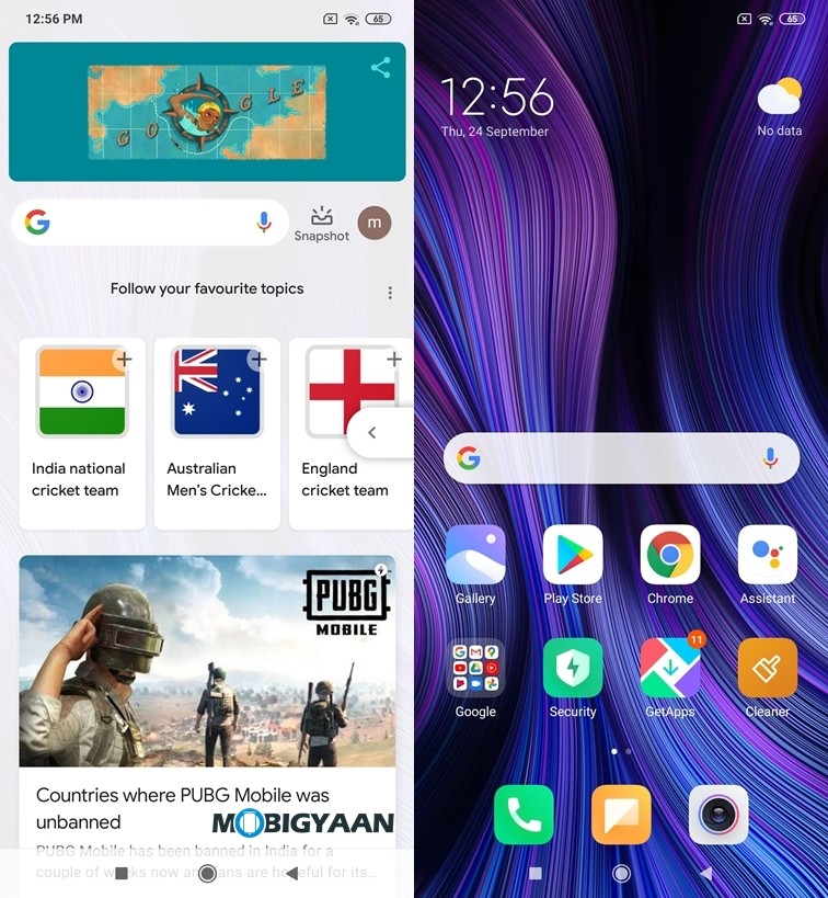 Google Discover MIUI 11