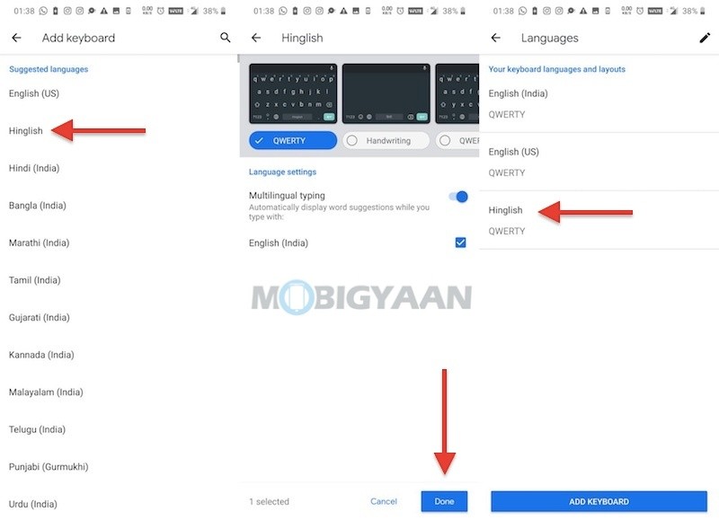 How to quickly change keyboard language in GBoard on Android 1