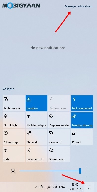 Manage Notifications 1