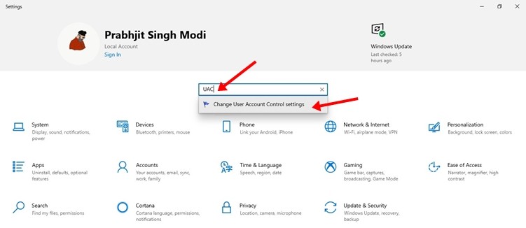 How to Disable User Account Control (UAC) on Windows 10