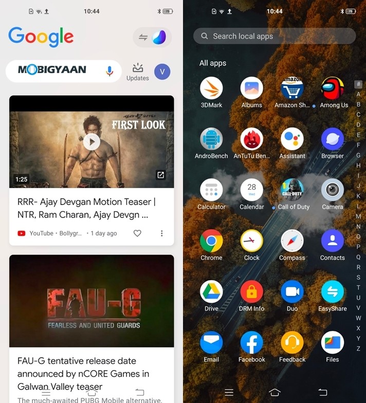 App Drawer and Discover X50 Pro