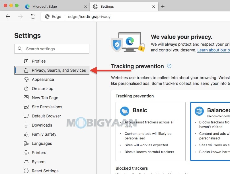 How to change default search engine in Microsoft Edge Windows Mac 3