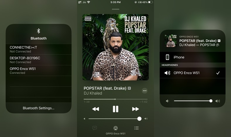 POPSTAR-by-Drake-and-DJ-Khaled-on-OPPO-Enco-W51 