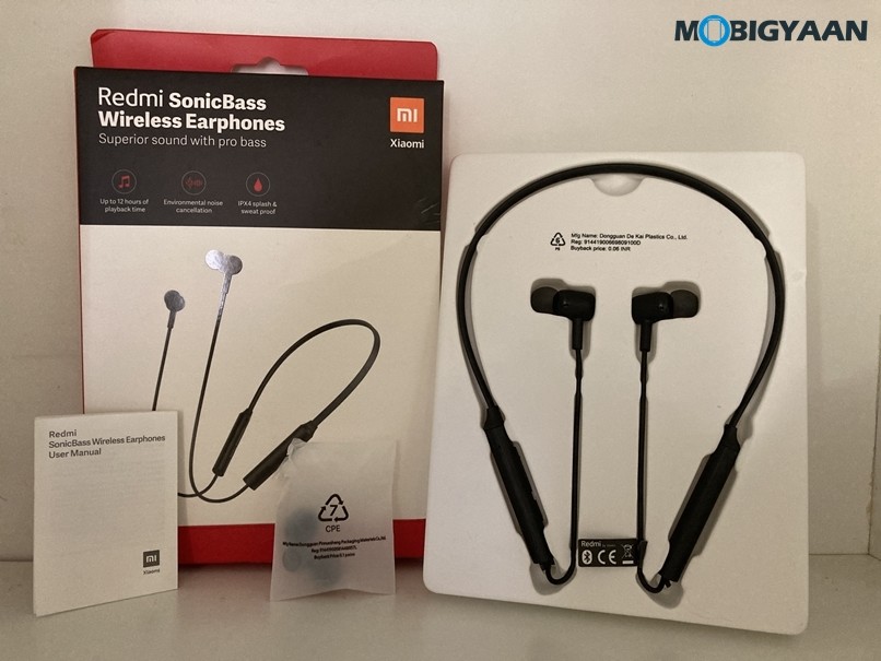 Redmi SonicBass Wireless Earphones Design Images 4