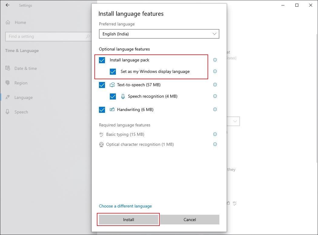 Windows 10 Language Change 4