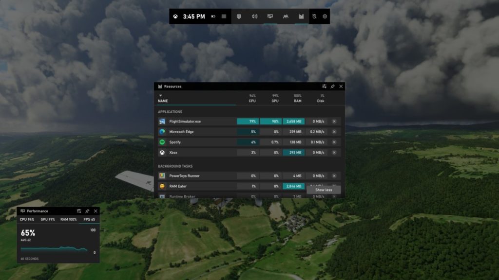 Xbox Game Bar update on Windows 10 brings Resources widget