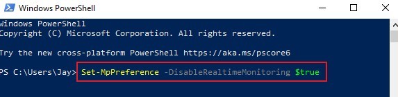 powershell windows defender 2