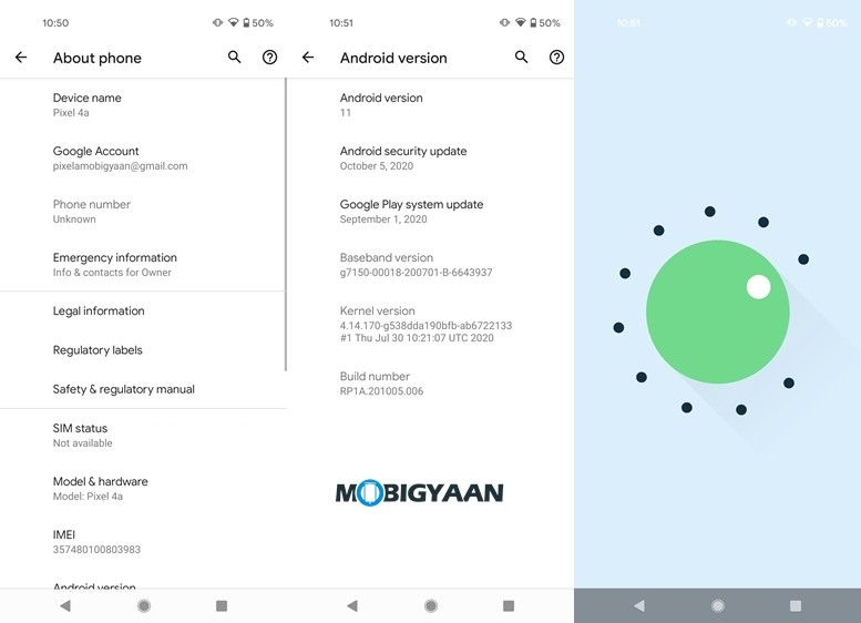 Google Pixel 4a Review 16 About Phone
