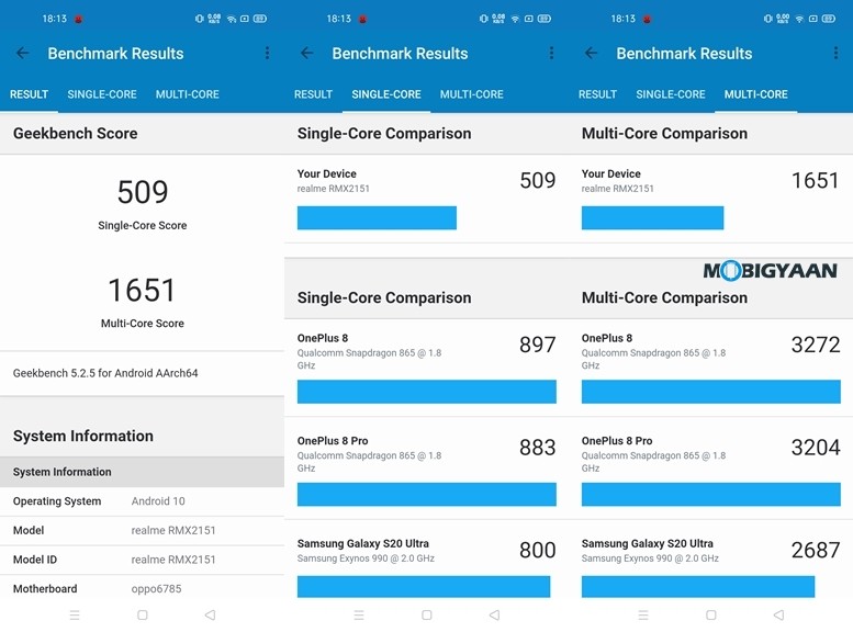 Geekbench 5 Realme 7