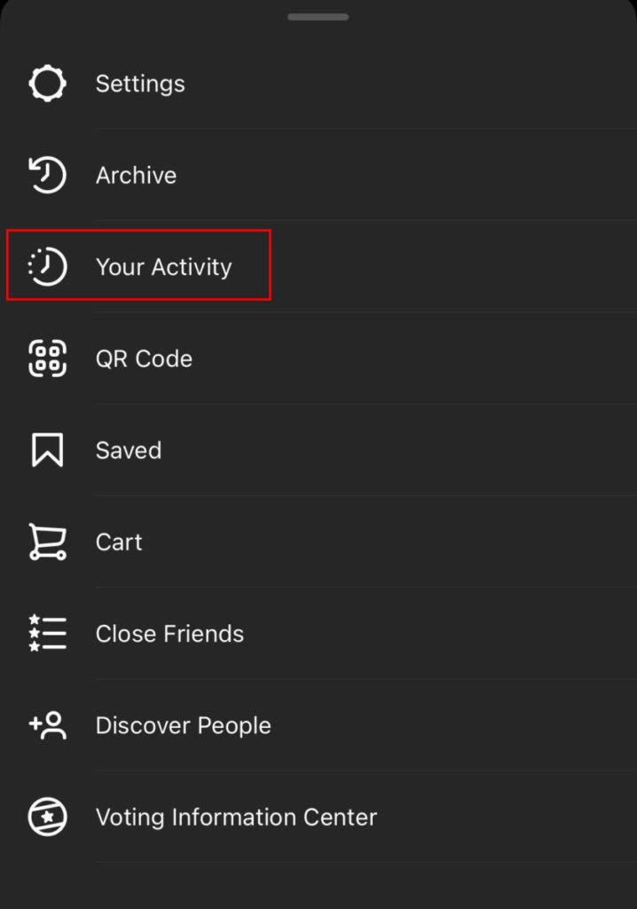 Instagram でクリックしたすべてのリンクのリストを表示する方法